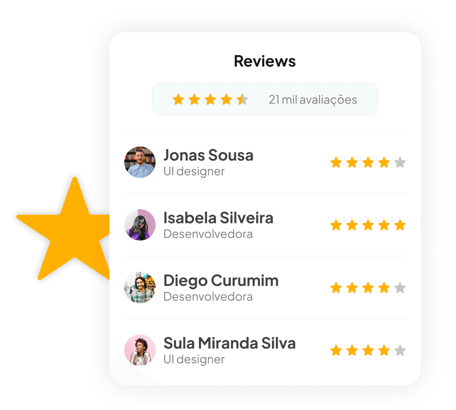Review Filter UI Mockup